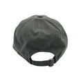 thumbnail image 3 of Classic Referee Hat Premium Cotton Low Profile Unstructured Adjustable Strapback Charcoal Gold, 3 of 3