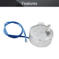thumbnail image 4 of HUGFEGWE Synchronous Motor AC 110V 2.5-3RPM Turntable Motor Synchron Motor CW Direction 4W TYC-50 D Shaft CJB91-113417, 4 of 7