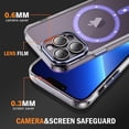 thumbnail image 2 of Decase Magnetic Case for iPhone 12 Pro Max,Compatible with Mag-safe,Military-Grade Protection,Slim Stylish Non-Yellowing Shockproof Case for iPhone 12 Pro Max,Clear Anti-Scratch Back Cover,Purple, 2 of 8