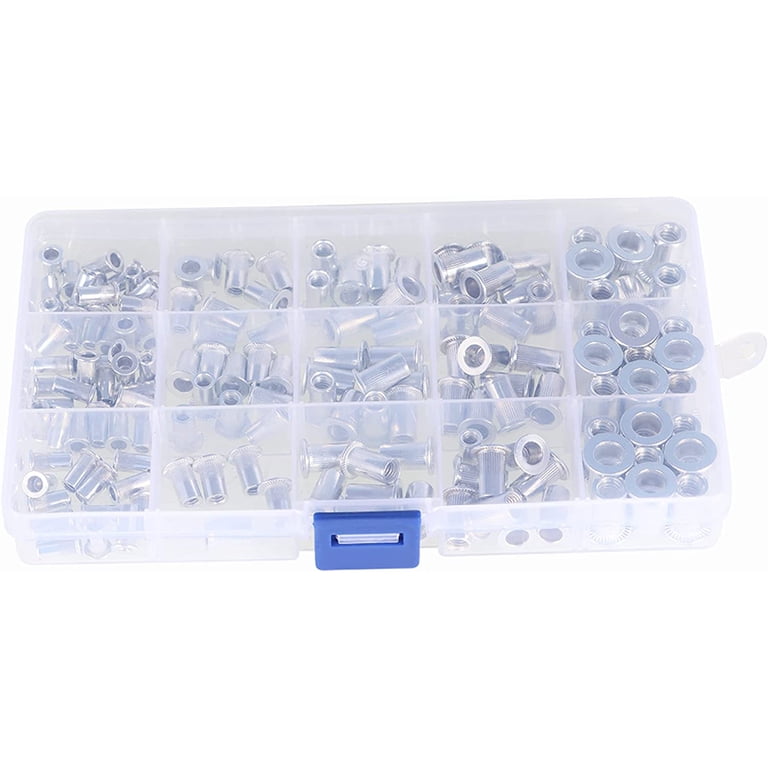 Thread Insert Riveter 150Pcs Rivet Nuts SAE Rivet Nut Assortment Kit ...