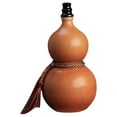 thumbnail image 3 of Botella de vino de calabaza, cerámica, portátil, decoración del hogar, bebidas chinas Vino Vino Gourd Hu Lu Gourd Ornament para la decoración del agua Matt Brown, 3 of 8