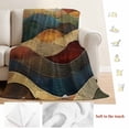 thumbnail image 5 of Vintage Green Blue Blanket Soft Cozy Warm Throw Blanket for Couch, Plush Fuzzy Flannel Fleece Blankets for Sofa, Farmhouse Retro Art Bed Blankets Lightweight Gifts for Women, 40"x50", 5 of 9