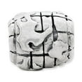 thumbnail image 4 of World Charm .925 Sterling Silver Antiqued Finish Reflection Beads - QRS330, 4 of 6