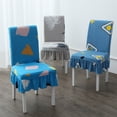 thumbnail image 2 of Juego de cojines para silla de una pieza para el hogar, funda elástica universal para silla de comedor, funda para asiento, funda para silla de mesa de comedor, funda para taburete, 2 of 6
