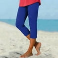 thumbnail image 4 of Casual Yoga Pants with Zipper Detail, Women's Knee-Length & Ankle-Length Solid Color Cropped Leggings for Sporty Comfort and Everyday Wear, 4 of 9