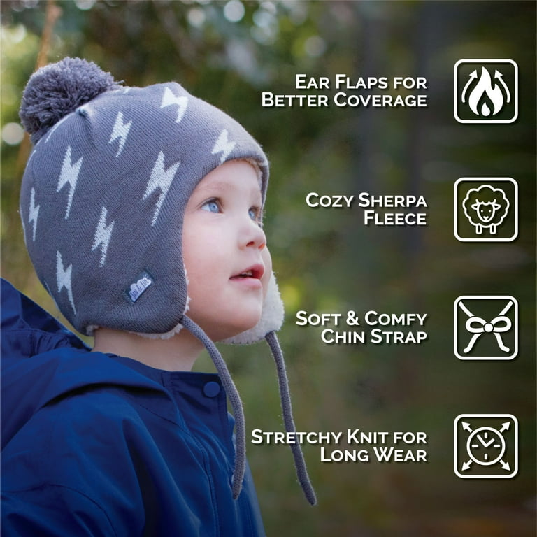 Jan & Jul Knit Bear Beanie - Grey Bear Jan & Jul Knit Bear Beanie - Grey Bear