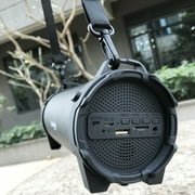 SHegdu Wireless Rechargeable Portable Boombox Speaker – Music Barrel with 3.5mm AUX Input Jack, USB/MP3 Playback,Loud Stereo System for Travel, Parties, Outdoors