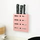 thumbnail image 5 of Porta Cuchillos de Pared, Organizador de Utensilios de Cocina con Ranuras, Estante para Cubiertos con Plástico ABS, 20 x 19.2 x 2 cm para Cocina, Blanco, Azul Cielo, Azul, 5 of 6