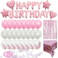 thumbnail image 1 of KAKOWELY 1 juego de globos rosas para fiesta de cumpleaños, kit de decoración para fiesta de cumpleaños, suministros para fiesta, 1 of 4