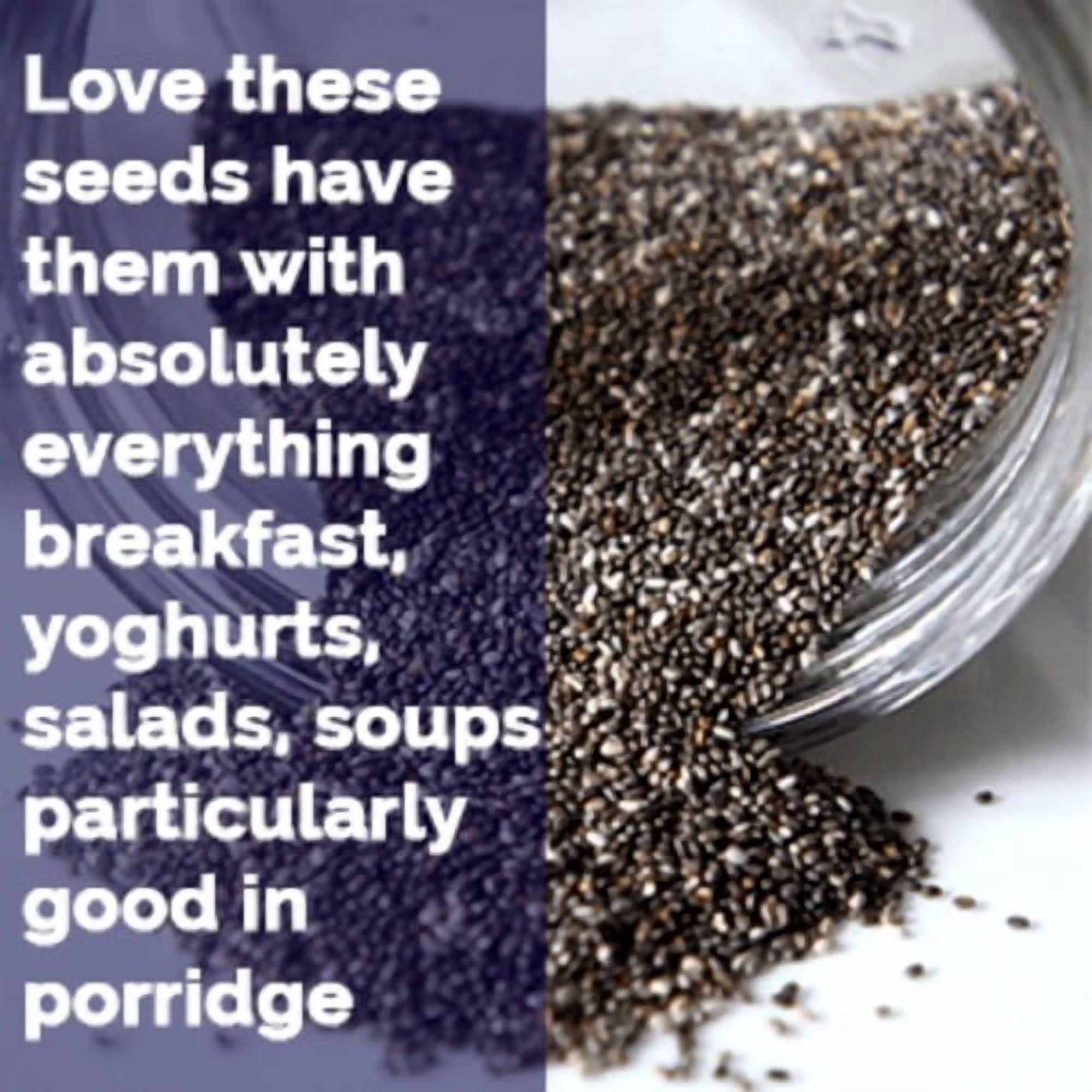 Chia Charge Chia Seeds 200g, British Import (Pack of 3)
