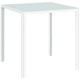 thumbnail image 1 of HOMCOM Table à Manger Moderne Carré pour 2 à 4 Personnes avec Dessus en Verre Trempé, 1 of 10