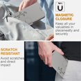 thumbnail image 6 of Wallet Leather Case For Motorola Moto G86 5G 6.67",with Card Holder,wristband, Shockproof Kickstand Embossed Little Cat Watering Tree Phone Case,Grey,For Moto G86 5G, 6 of 8
