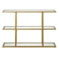 thumbnail image 2 of Evelyn&Zoe Yeardley 42" Wide Rectangular Console Table, Brass, 2 of 7