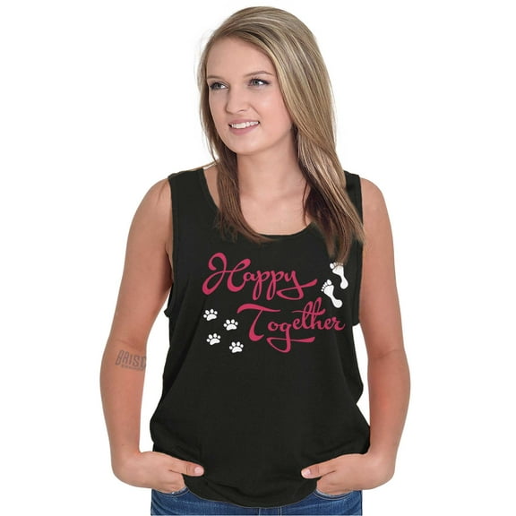 Happy Together Pet Owner Dog Cat ion Tank Top Tee Shirt Women Brisco Brands S