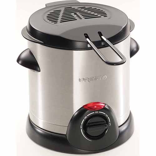 Presto 05471 1000Watt 1Liter StainlessSteel Electric Deep Fryer