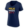 thumbnail image 2 of Men's Navy Denver Nuggets Pick & Roll Coverage V-Neck T-Shirt, 2 of 3