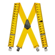 Suspender Store 48 IN Tape Measure Suspenders - Construction Clip Multi 0-48-TAPE2-2-N