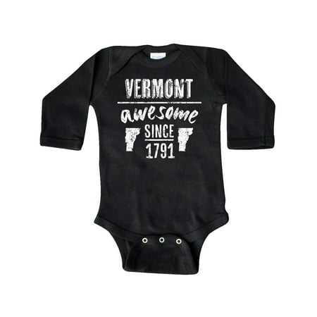 

Inktastic Vermont Awesome Since 1791 Gift Baby Boy or Baby Girl Long Sleeve Bodysuit