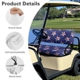 thumbnail image 6 of HUIACONG American Flag Star Pattern Golf Cart Seat Covers 2 Piece Golf Accessories for Club Car Seats Club Car Accessories, Dress UP Older Golf Cart Universal Fit Club Car Cushion Covers Washable, 6 of 7