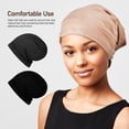 thumbnail image 1 of Raindrops 3Pcs Satin Bonnets Smooth Hair Wrap Bonnet Hats for Sleeping Women, 1 of 6
