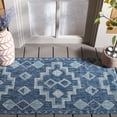 thumbnail image 2 of SAFAVIEH Courtyard Floella Geometric Indoor/Outdoor Area Rug, Navy/Aqua, 2'7" x 5', 2 of 14