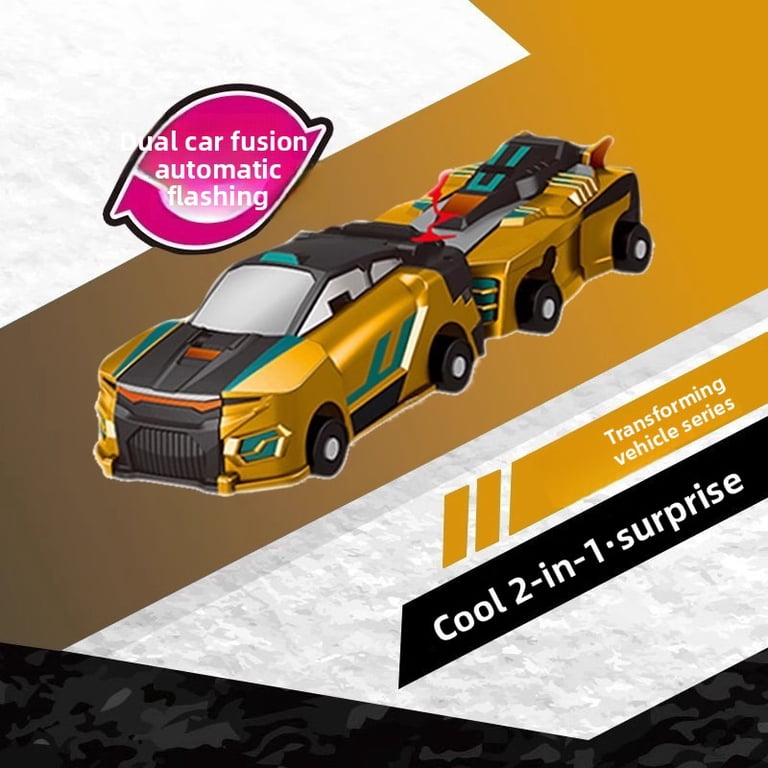 Golden Wing Dragon Transformer Car Toy – 2-in-1 Magnetic Collision