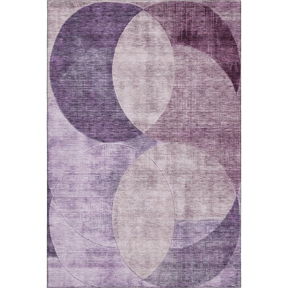 Dalyn Rugs Premium Machine Washable Mayfield AMF1140 Purple 3' x 5' Rug