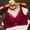 #0469-Wine, variant on Xucatan Push up Bra for Women Plus Size Comfort Rose Bra Curvy Couture womens Luxe Lace Wire Free Bra Gift