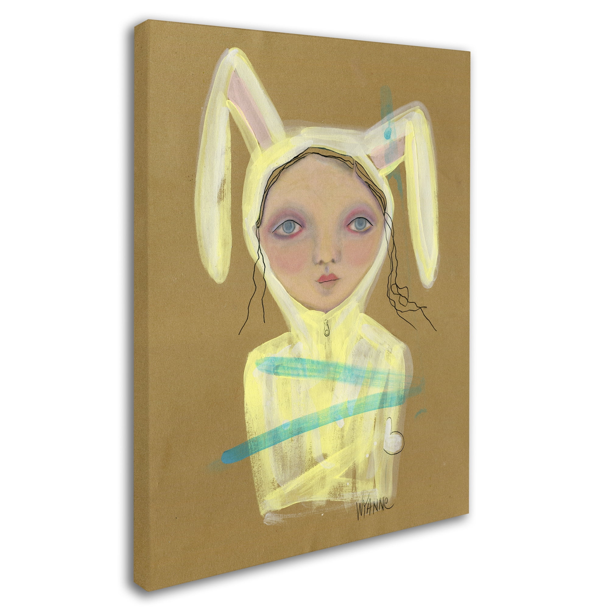 Trademark Fine Art 'Bun Hun' Canvas Art by Wyanne