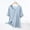 Blue, variant on Womens T Shirts Casual Basic Crew Neck Tees Short Sleeve Tunic Tshirt Tops with Side Split Slit