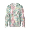 thumbnail image 1 of Fotbe Watercolor Tiger Chaqueta con Protección Solar UPF 50+ para Hombre y Mujer, Camisa con Capucha y Bolsillos-3X-Large, 1 of 7