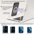 thumbnail image 3 of Magnetic Laptop Stand, Adjustable Side Phone Screen Holder for iPhone 14 Pro Max/iPhone 13/ iPhone 12, Foldable Laptop Extender, Silver, 3 of 5