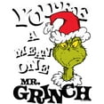 thumbnail image 2 of Women's Dr. Seuss Christmas Grinch You're a Mean One Portrait  Graphic T-Shirt, 2 of 3