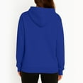 thumbnail image 3 of BDPORKAS Women's Fleece-Lined Zip Up Hoodies Comfy Lightweight Sweatshirt Jacket with Pockets Dark Blue, 3 of 4