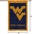 thumbnail image 2 of West Virginia Mountaineers Navy Blue 28'' x 44'' Team Logo Applique Flag, 2 of 2