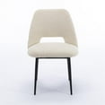 thumbnail image 5 of Pemberly Row Boucle Upholstered Seat and Back Side Chair (Set of 2) in White, 5 of 7