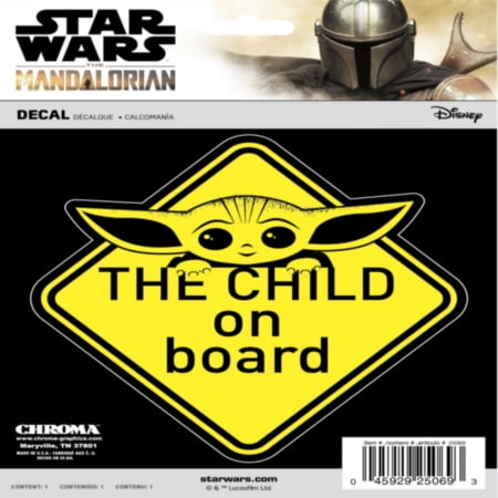 Baby Yoda/ The Child Mandalorian Vinyl Sticker/ Decal 