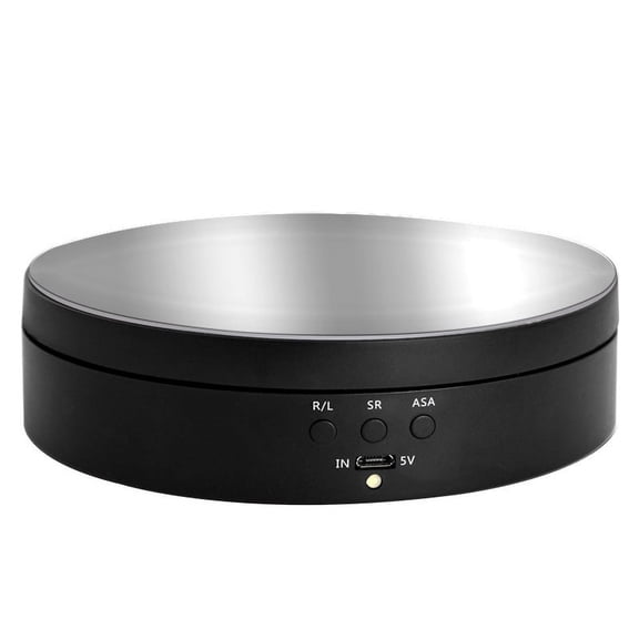 Motorized Rotating Display Stand, 360 Degree Electric Rotating Turntable for Photography Products, Jewelry, 3D Model , White