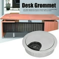 thumbnail image 4 of Wire Grommets, Non-slip 4 Set Durable Desk Grommets, Zinc Alloy School PC Peripheral Computer Desk For Office Table 53 Brushed, 4 of 8