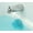 Aqua, variant on Bottomless Bath | Overflow Drain Cover for Tub | Best Gifts for Mom, Spa & Bath Accessories | Drain Block, Water Stopper Plug | Bath Essentials for Women | 4" Diameter, Clear