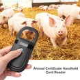 thumbnail image 1 of Kuymtek Escáner de chip de identificación Certificado de mascotas Lector de tarjetas de identificación de animales para perros de mano, 1 of 9