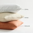 thumbnail image 7 of Shuteye Supply Pillow Case Set, Beautifully Crinkled Collection, 55% Linen 45% Cotton Blend, Standard Queen 20 x 30 Inch, Mink, 7 of 7