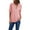 Pink womens tops 1P, variant on Pimelu 2024 Summer Tops for Women Trendy Plus Size Flowy Business Zip Up 3/4 Roll Sleeve Dressy Shirts Blouses V Neck Women's Tops Spring Summer Solid Chiffon Casual Tshirts Tunic Plus