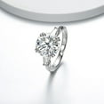 thumbnail image 3 of 1.2ct Cubic Zirconia Solitaire Engagement Rings for Women Vintage Celtic Knot Princess Cut, 3 of 21