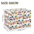 thumbnail image 5 of Yayeee Collapsible Cube Storage Bin with Lid Fabric Closet Decorative Basket with Handles, Cute Cartoon Pattern, 5 of 7