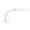 Glossy White, variant on 1" Wraparound Curtain Rod Set, Adjustable 48-84 Inches, Blackout Design, Black