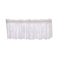 thumbnail image 1 of Shisuyan Rideau Court en Dentelle Demi-Rideau Rideau de Fenêtre Transmission de Lumière pour Maison Cuisine Balcon 137x61cm Blanc, 1 of 9