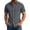 Gray, variant on Erwazi Men’s Button Down Shirts Summer Short Sleeve Collared Solid Office Business Tops