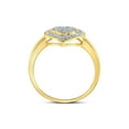 thumbnail image 4 of 10kt Yellow Gold Womens Round Diamond Heart Ring 1/6 Cttw, 4 of 4