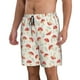 thumbnail image 2 of Fotbe Cartoon Flat Mushrooms Trajes de Baño Estampados para Hombre, Shorts de Verano de Secado Rápido, Ropa de Playa, Bañadores-Small, 2 of 6